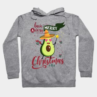 Vegan Merry Christmas Mexican Avocado Xmas Hoodie